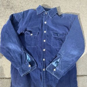 Country Road Blue Corduroy Quilted-Lined Jacket